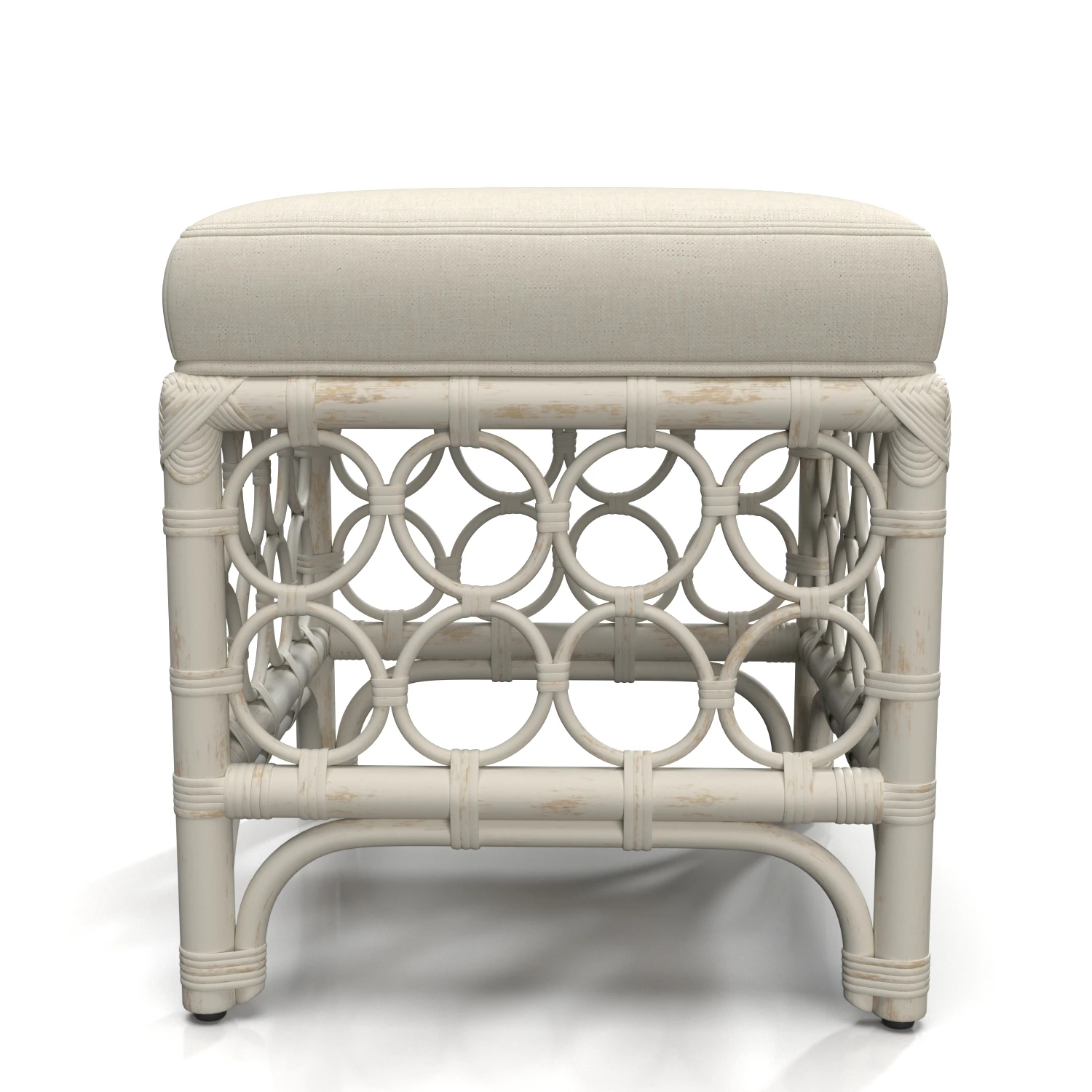 Living Room Rattan Stool U033D830 3D Model_03